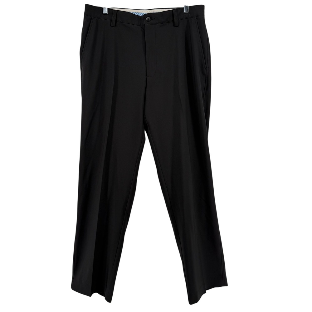 FootJoy FJ Mens Black Tour Golf Dress Pants Stretch‎ 35x32 Performance Comfort